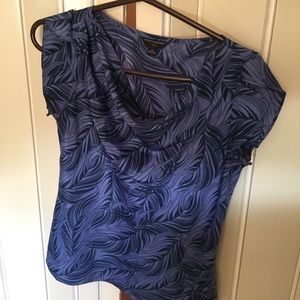 Blue print blouse
